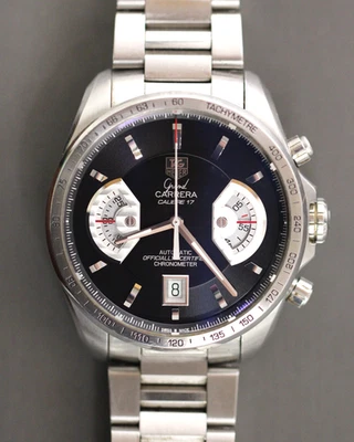 TAG Heuer Grand Carrera Automatic Chronograph Calibre 17 Mens Watch CAV511A - Image 1 of 4