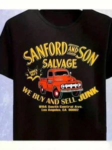Vintage-Inspired 'Sanford & Son' Graphic Tee - 100% Cotton T-Shirt - Picture 1 of 37