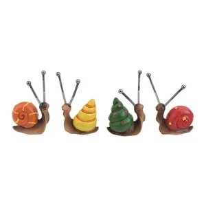 Outdoor Decoration Fairy Animal Cute Snail Statue Long lasting Resin Ornament - Picture 1 of 12