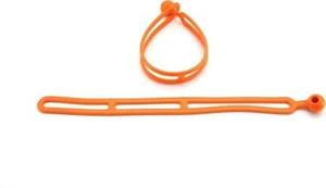 BluBird Schnellbindung verstellbarer Gurt, 15" strapazierfähiges Gummiseil, 2er-Pack, orange - Bild 1 von 5