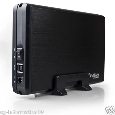 BOX PER HARD DISK SATA 3,5" HDD FINO A 2 TB USB 3.0 ESTERNO CASE VULTECH GS-35U3 - Immagine 1 di 4