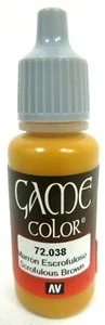Vallejo Game Color 72.038 - SCROFULOUS BROWN - 17ml Bottle - Hobby Supplies - Picture 1 of 2