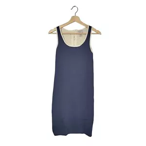 Carmen Marc Valvo Navy Strickkleid Damen Größe S - Bild 1 von 5