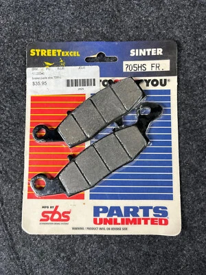 KAWASAKI FRONT MOTORCYCLE Brake Pads - SBS 705HS KLR ZR VN SUZUKI GSF GSX - Image 1 of 2