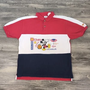 VINTAGE Disney Store Mickey Mouse Most Valuable Mouse Polo Shirt Boys Large - Picture 1 of 9
