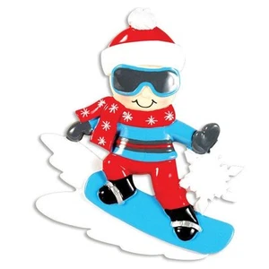 Personalized Christmas Ornament Snow Boarding Winter Sports - Picture 1 of 1