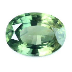 Certified Natural Green Sapphire 0.78ct VS Clarity Madagascar Oval 6.4x4.7 mm - Picture 1 of 2