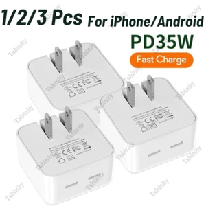 35W Dual USB-C PD Fast Charging Wall USB C Charger Power Adapter Type-C Brick - Picture 1 of 9