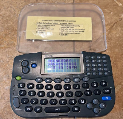 Royal Pocket Computer rp6s Dictionary Thesaurus Synonym Language Spelling - Image 1 of 4