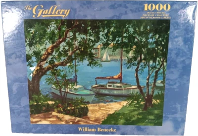 NEW Tranquil Harbor 1000 Piece Jigsaw Puzzle William Beneeke - Image 1 of 3
