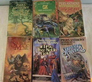 Piers Anthony Fantasy Lot Of 6 Paperbacks Bio Of An Ogre  Pay Thee Not In Gold  - Picture 1 of 3
