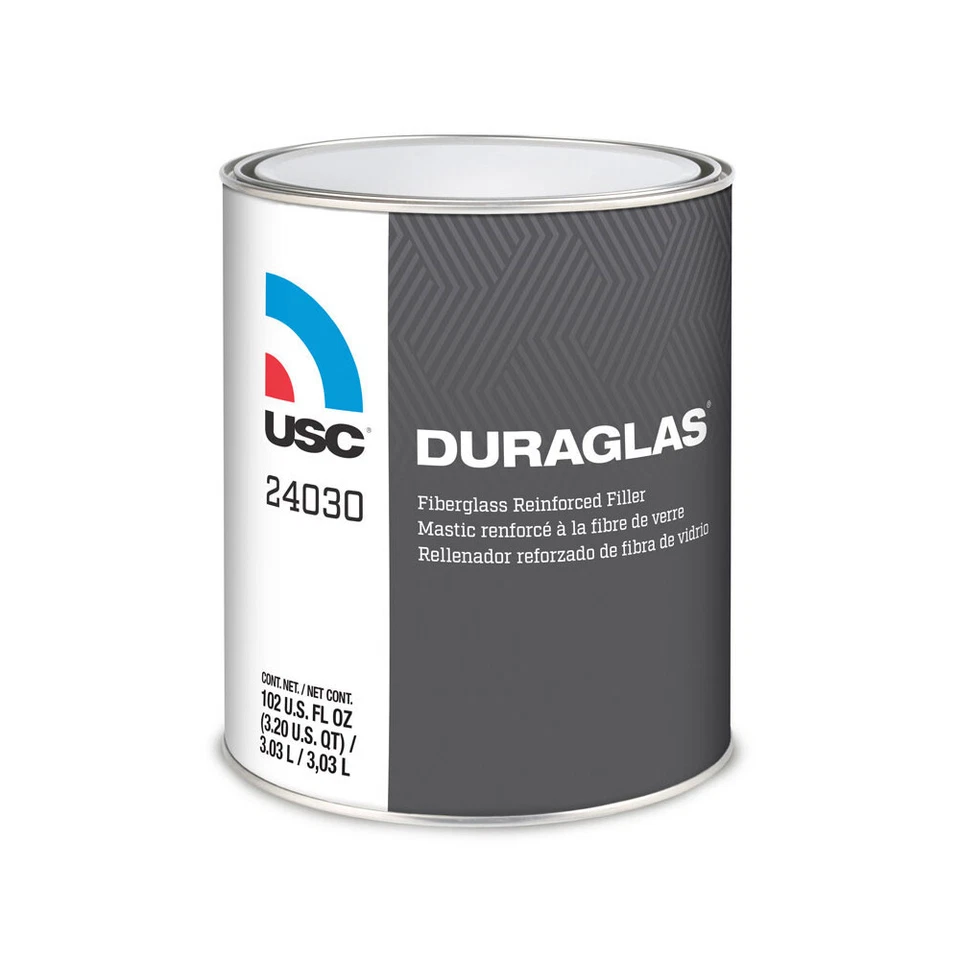 1 Gallon USC Duraglas Fiberglass Reinforced Auto Body Filler 24030 - Car Repair - Image 1 of 1