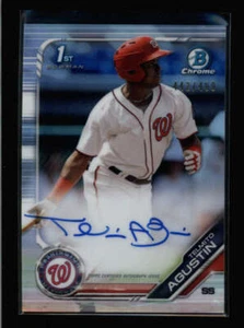 TELMITO AGUSTIN 2019 BOWMAN CHROME ROOKIE REFRACTOR AUTOGRAPH AUTO #/499 AX9408 - Picture 1 of 1