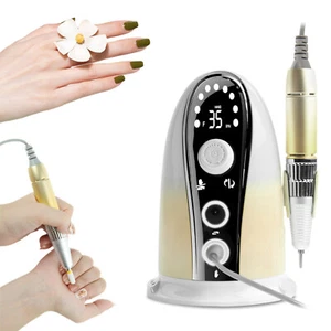 Electric Nail Drill Nail File Portable Manicure Pedicure Polishing Shape Tool US - Picture 1 of 23