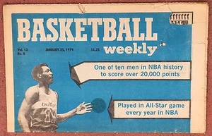 25 de enero de 1979 BALAS SEMANALES DE BALONCESTO ELVIN HAYES EN CUBIERTA NBA NCAA - Imagen 1 de 1