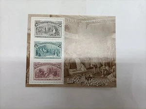 FRANCOBOLLO THE VOYAGES OF COLUMBUS REPORTING DISCOVERIES 1492 1992 UNITED - Picture 1 of 1