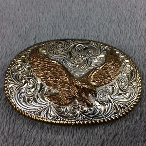 Crumrine Eagle Belt Buckle Made in USA El Arturo Western Rodeo Cowboy 3 inch - Bild 1 von 7