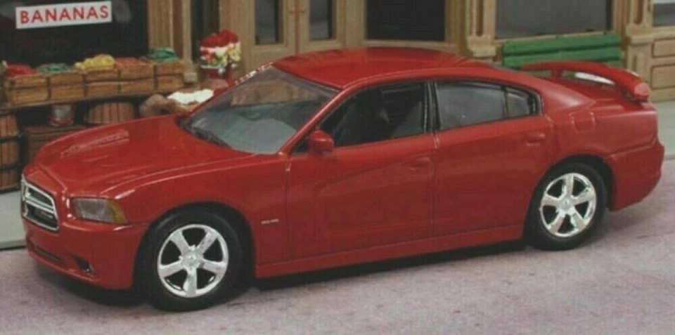 Retired 1/43 Scale Diecast  2012 Dodge Charger R/T Burgundy Red for MTH & Lionel - Image 1 of 1