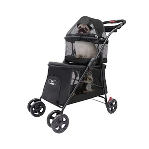 PETIQUE Double Decker Pet Stroller, Two-Level Cat and Dog Stroller, Lightweig... - Picture 1 of 6