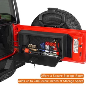 Mesa de puerta trasera Fit Jeep Wrangler JL 2018-2025 caja de bloqueo de almacenamiento escritorio de camping - Imagen 1 de 14