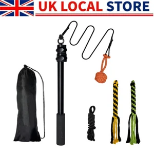 Extendable Flirt Pole for Dogs Outdoor Funny Interactive Dog Toy Pet Flirt Stick - Picture 1 of 8