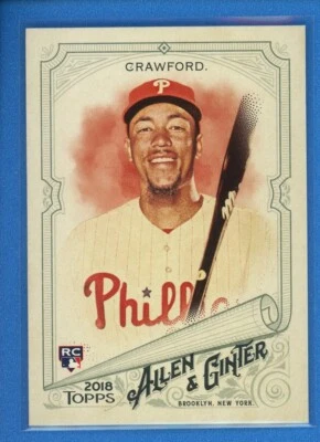 2018 Topps Allen & Ginter's #127 J.P. Crawford Rookie RC Philadelphia Phillies - Image 1 of 2