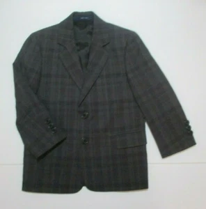 BOYS LORD & TAYLOR GRAY PLAID BLAZER SUIT JACKET SIZE 4 - Picture 1 of 1