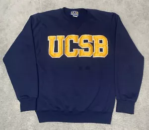 Suéter Pulóver Colección Campus Azul UCSB Hecho en EE. UU. Talla Pequeña - Imagen 1 de 10