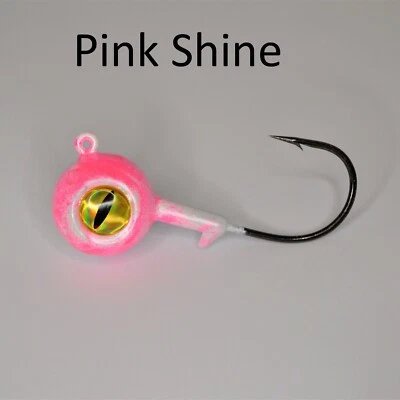 HURST TACKLE SUPPLY Big Eye Ball Jigs 3PK, Fluke, Flounder, Striper, Rattle, Gulp jigs, Bluefish