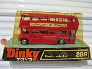 Dinky Toys #289 1974 ROUTEMASTER City Bus "VISIT MADAME TUSSAUD'S" Mint Boxed - Picture 1 of 6