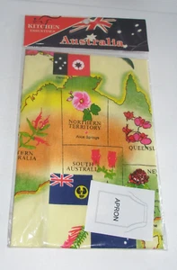 Australia Souvenir Apron Map With Territories Kitchen Essentials New  Grannycore - Picture 1 of 3