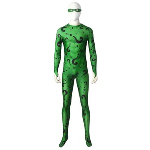 Costume Cosplay Enigmista Tuta Tuta Halloween Carnevale - Foto 1 di 6