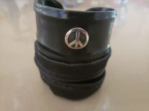 Leather peace cuff NWOB - Picture 1 of 3