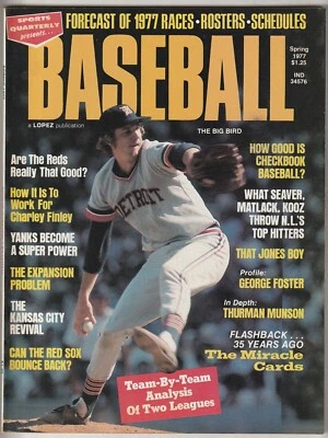 Spring 1977 Sports Quarterly Presents Baseball Magazine---Tigers Mark Fidrych - Image 1 of 2