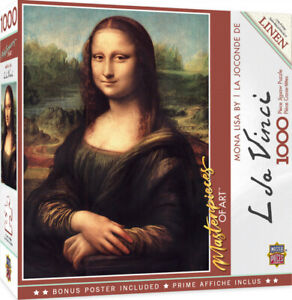 Masterpieces 1000 Piece Jigsaw Puzzle - Masterpieces Of Art Da Vinci Mona Lisa