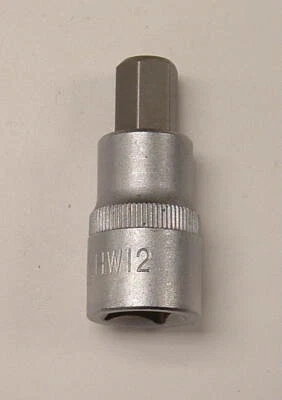 KIND DICK King Dick 1/2" SD Chrome Hex Bit Socket 12mm 14mm 17mm 19mm New