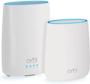 NETGEAR Orbi AC2200 (CBK40) 2.2 Gbps 4,000 sq ft Dual-Band 2pk Modem & Satellite - Picture 1 of 7