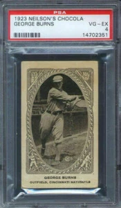 1922 V61-2 Neilson's Chocolate George Burns PSA 4 Cincinnati Reds - Imagen 1 de 1