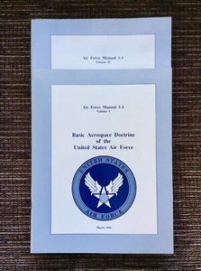 RARE 2 VOLUME 1992 Basic Aerospace Doctrine of the United States Air Force - Imagen 1 de 9