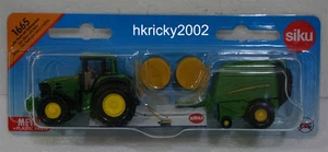 Siku Super 1665 John Deere 7530 Tractor with 990 Baler Farm Vehicle Truck Model - Picture 1 of 1