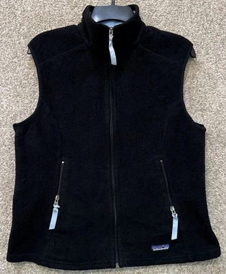Patagonia Vest Womens Size Large Black Synchilla Full Zip Fleece 25163 Gorpcore - Image 1 of 4