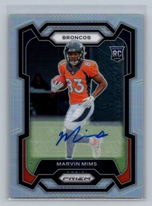 Autógrafos Panini Prizm #327 Marvin Mims plata Prizm 2023 - Imagen 1 de 2