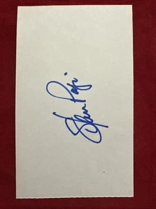 Stan Papi Detroit Tigers Red Sox Autographed 3”x5” Index Card Signed Blue Mint - Picture 1 of 5