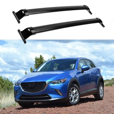 2pcs Roof Rack Cross bar Crossbar Fits for Mazda CX-3 CX3 2016-2022 - Image 1 of 4