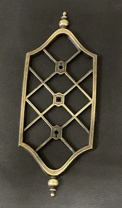Vintage Ajax 856 Rückenplatte dekoratives Design Antik Messing Oberfläche 8,5” x 3,5” - Bild 1 von 5