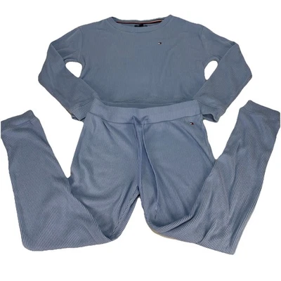 Conjunto Lounge Moletom e Jogger Tommy Hilfiger - Tamanho Pequeno - Azul - Imagem 1 de 4