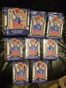 2025-26 Topps Basketball Cards 8 Box Lot! 1x Mega Box 5x Blaster & 2x Hanger Box - Picture 1 of 9