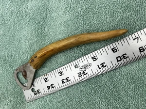 Abridor de botellas vintage cola blanca Buck Deer Spike Stag, 6", 7" - Imagen 1 de 6