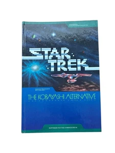Star Trek The Kobayashi Alternative Vintage Commodore 64 Juego 1985 / Libro Usado - Imagen 1 de 7