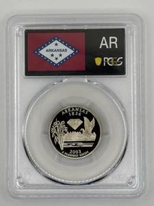 2003 S 25C Clad Arkansas Quarter PCGS PR70DCAM - Picture 1 of 2